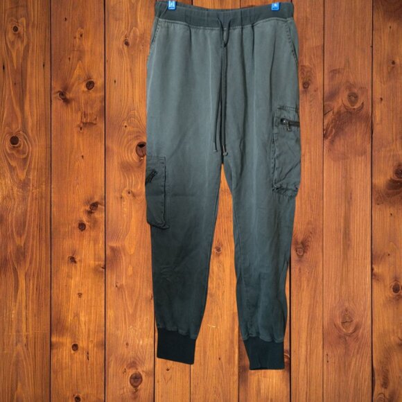 Young Fabulous & Broke Women's Small Green Cargo Jogger Pull On Pants Utility - Picture 1 of 6